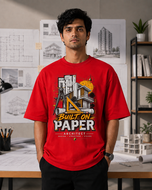 Built on Paper Architect T-Shirt | Oversized Streetwear | SPR Originals