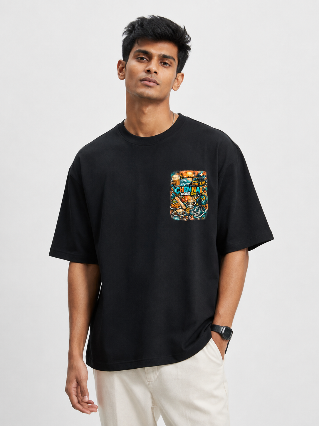 Chennai Mode On Oversized T-Shirt | SPR Originals