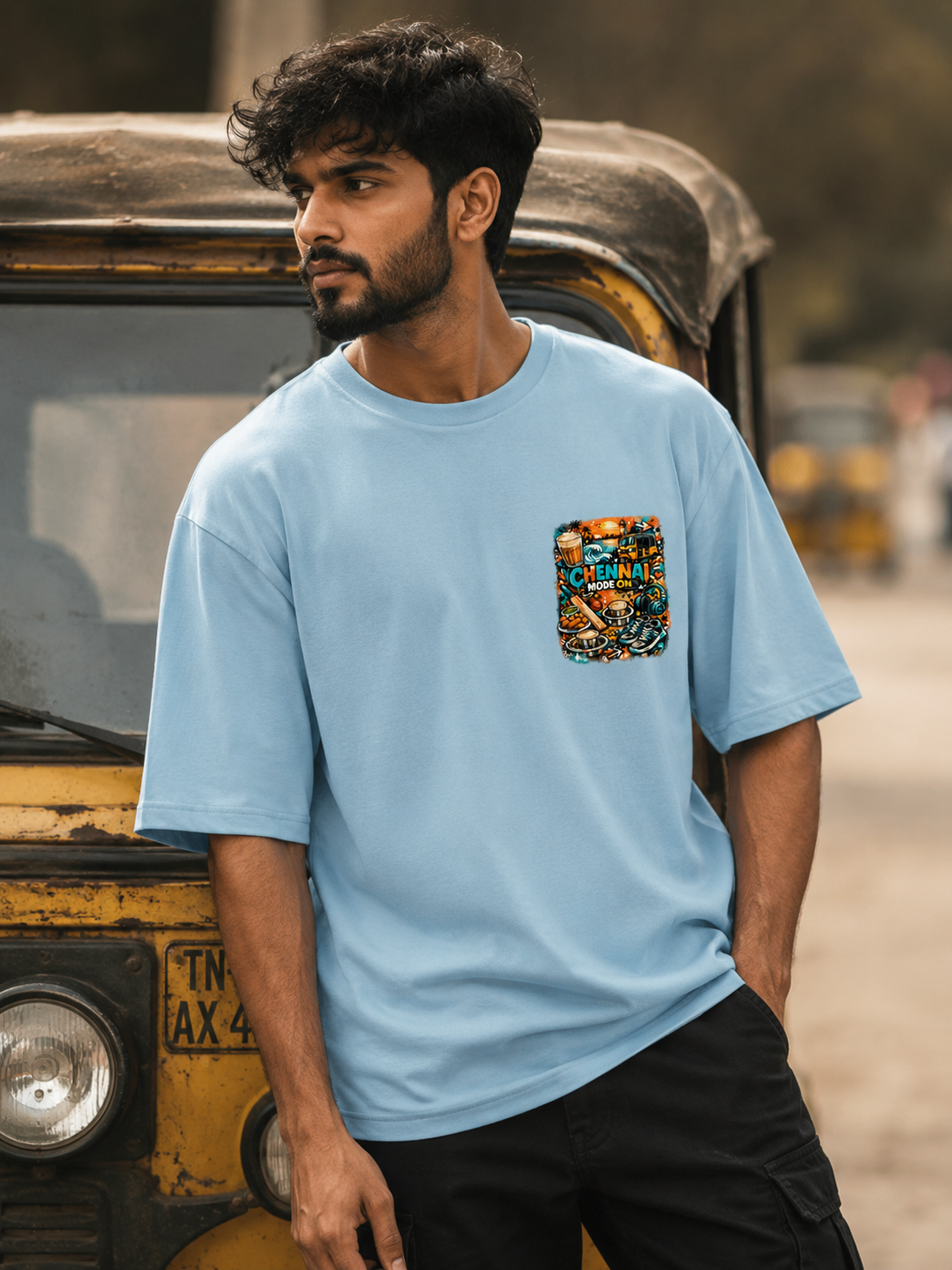 Chennai Mode On Oversized T-Shirt | SPR Originals