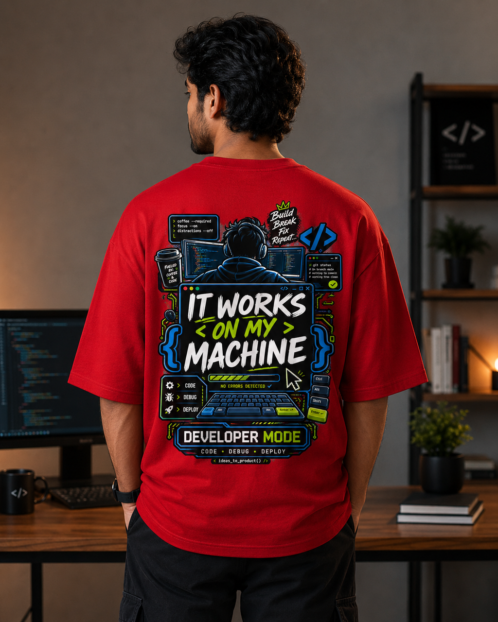 Developer Oversized T-Shirt | It Works on My Machine | SPR Originals