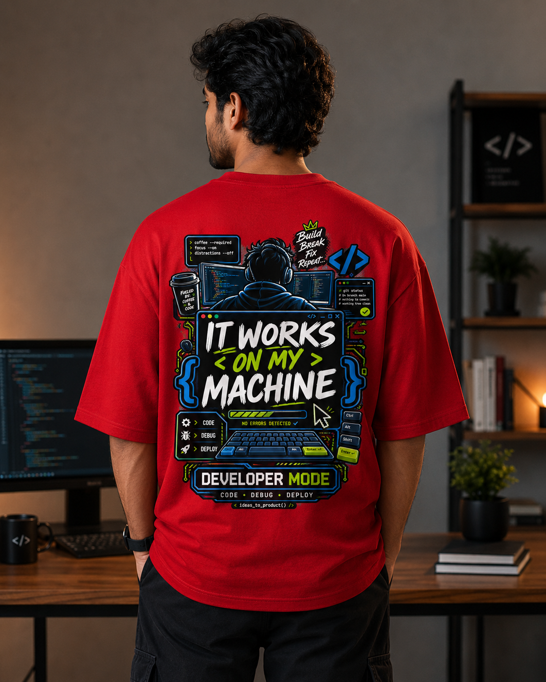 Developer Oversized T-Shirt | It Works on My Machine | SPR Originals