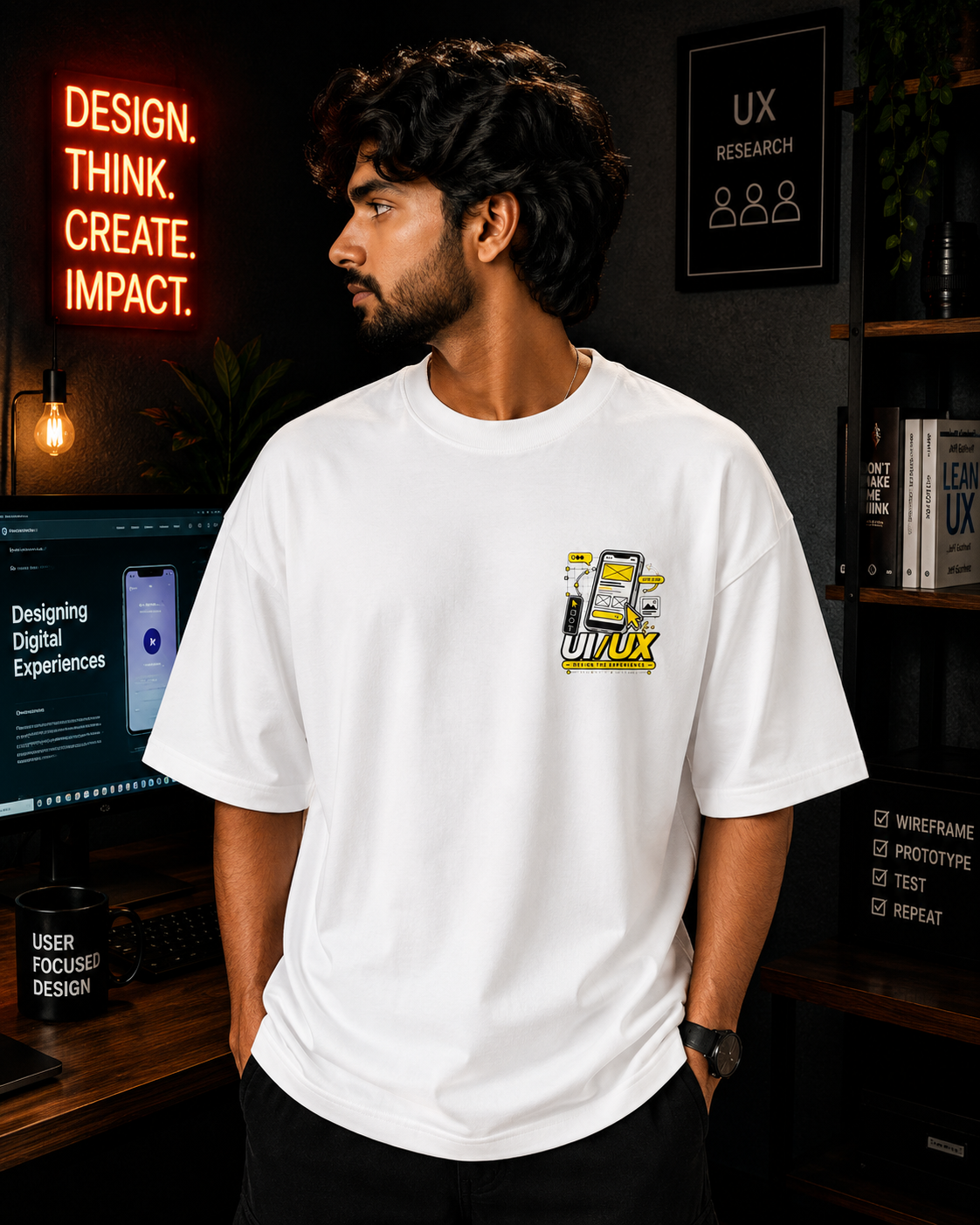 UI/UX Designer Oversized T-Shirt | Design the Experience | SPR Originals