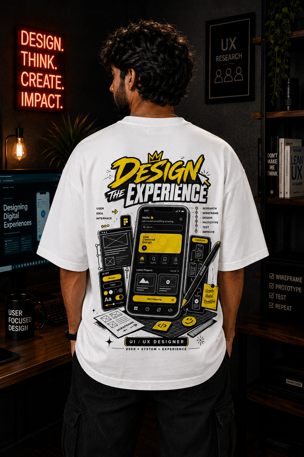 UI/UX Designer Oversized T-Shirt | Design the Experience | SPR Originals