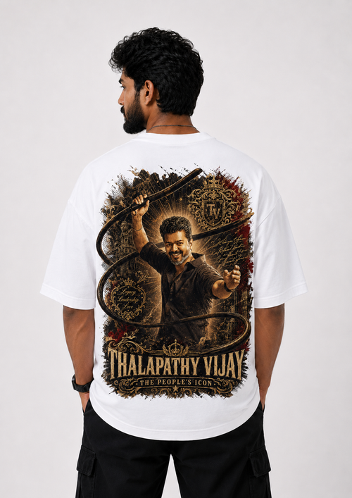 Thalapathy Vijay Jana Nayagan Tribute Oversized T-Shirt | Unisex Streetwear | SPR Originals