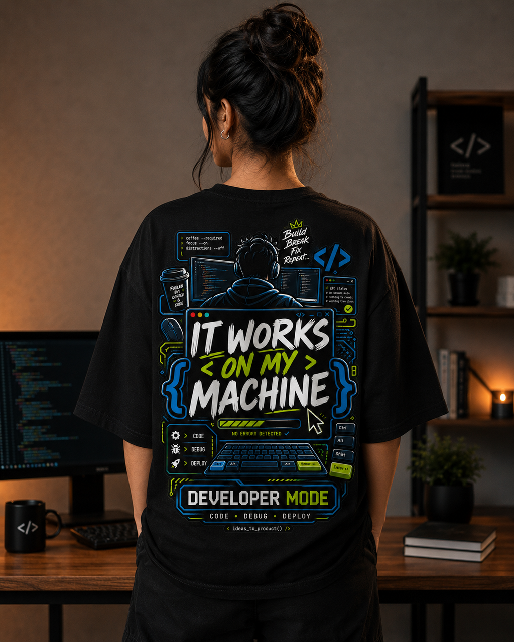 Developer Oversized T-Shirt | It Works on My Machine | SPR Originals