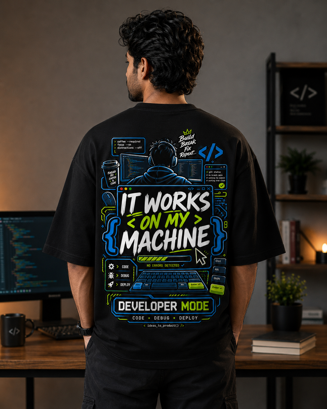 Developer Oversized T-Shirt | It Works on My Machine | SPR Originals