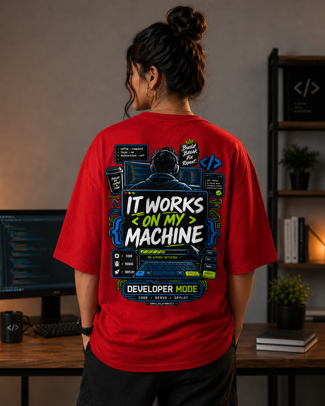 Developer Oversized T-Shirt | It Works on My Machine | SPR Originals