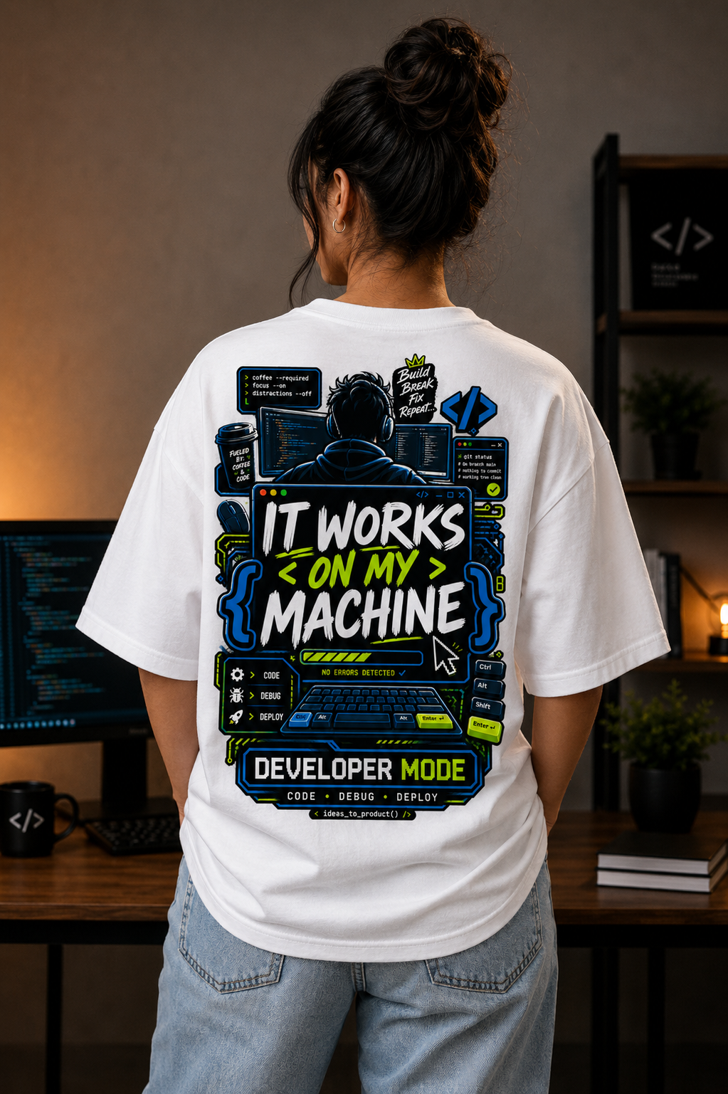 Developer Oversized T-Shirt | It Works on My Machine | SPR Originals
