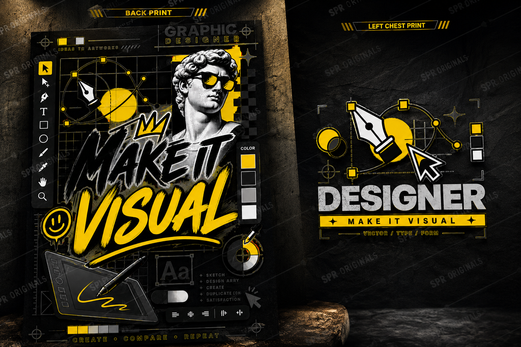 Make It Visual Graphic Designer Oversized T-Shirt | SPR Originals