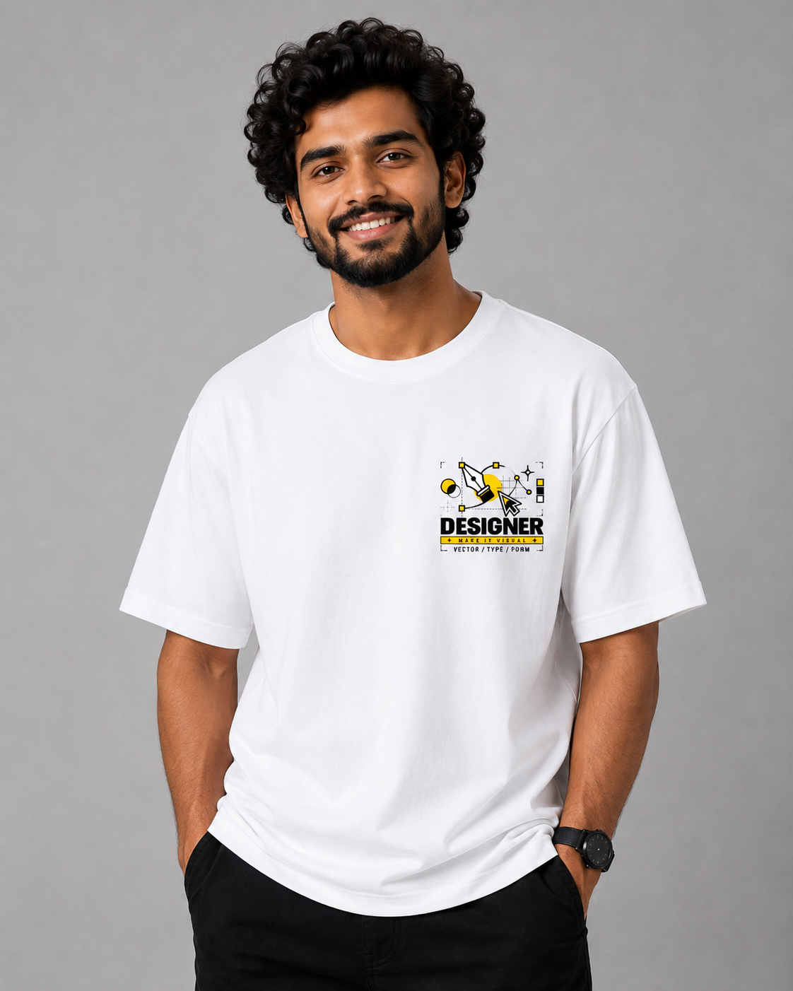 Make It Visual Graphic Designer Oversized T-Shirt | SPR Originals