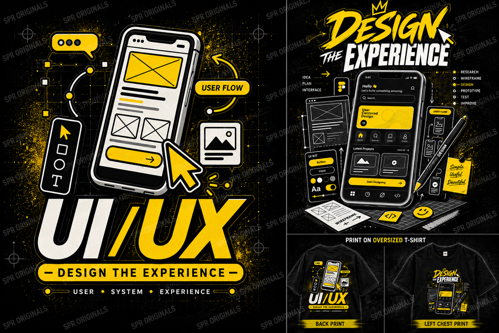 UI/UX Designer Oversized T-Shirt | Design the Experience | SPR Originals